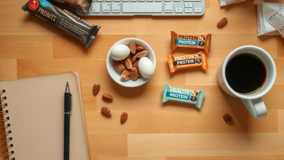Hälsosamma snacks för arbetsplatsen med protein